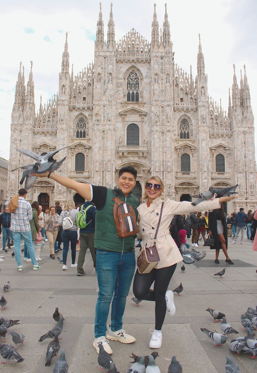 Pareja en Catedral de Milán