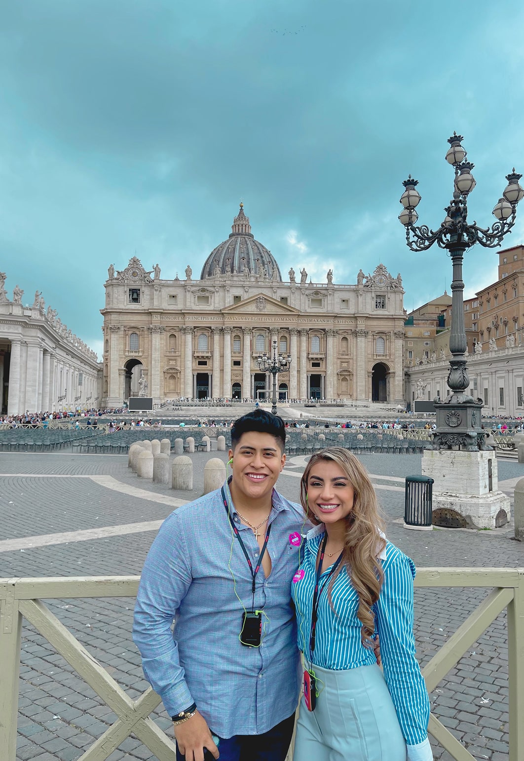Pareja en el Vaticano